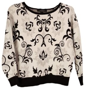 NWT Marc New York Gray Paisley Sweater‎ Women's Medium